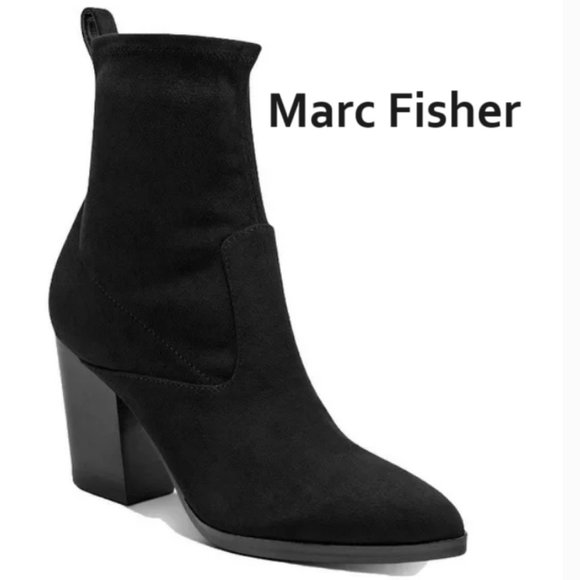 Marc Fisher LTD Womens Avalyn Block Heel Ankle Boots - Picture 2 of 7